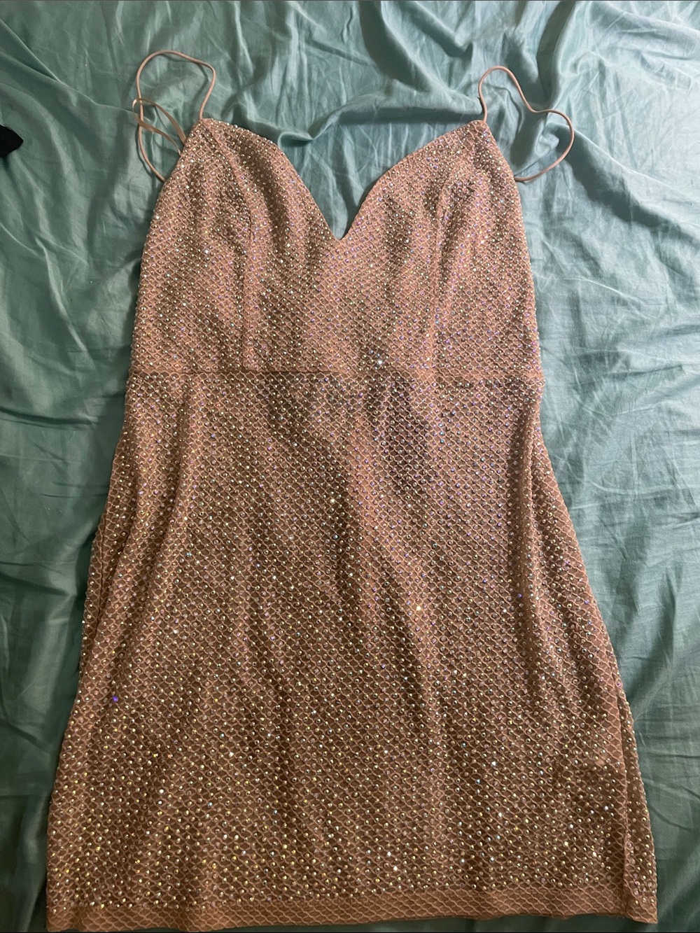 Banjul Rhinestone Mini Dress